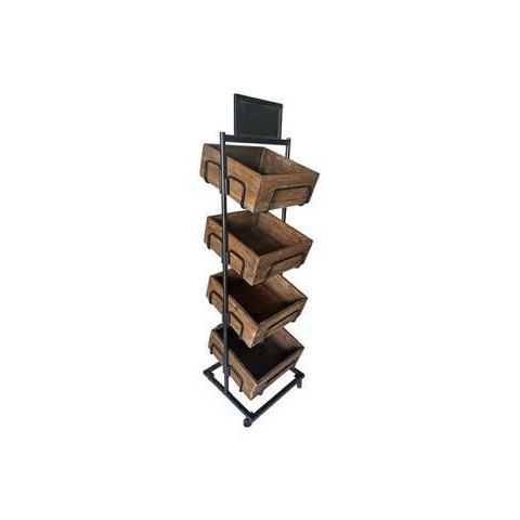 MENSOLIERA IN LEGNO CM50X50XH178
